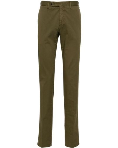 PT Torino Pantalon en jersey à design stretch - Vert