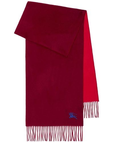 Burberry Ekd Embroidered Cashmere Scarf
