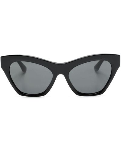Burberry Cat-Eye-Sonnenbrille mit Logo - Grau