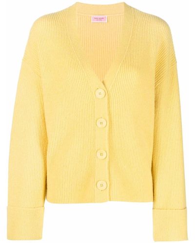 Kate Spade V-neck Knit Cardigan - Yellow