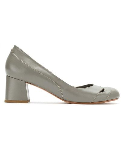 Sarah Chofakian Mid-heel Court Shoes - Grey