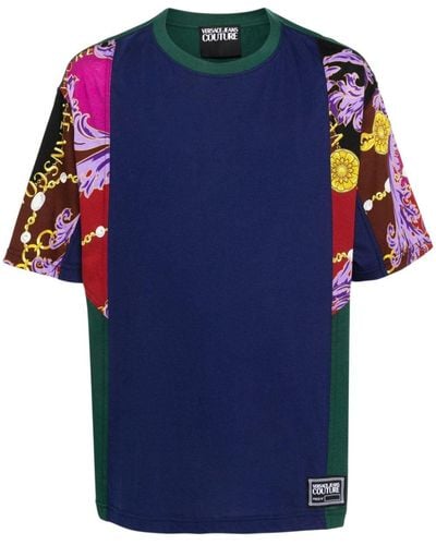 Versace Jeans Couture プリント Tシャツ - ブルー