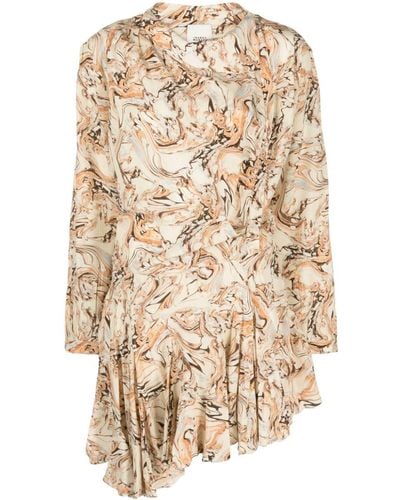 Isabel Marant Mini-jurk Met Abstracte Print - Naturel