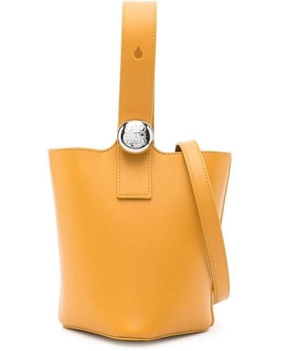 Loewe Petit sac seau à plaque logo - Orange