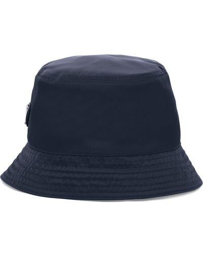 Prada Cappello bucket con applicazione - Blu