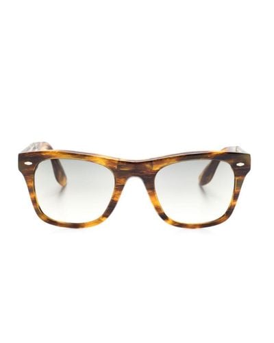 Oliver Peoples Mister Brunello Square-frame Sunglasses - Brown