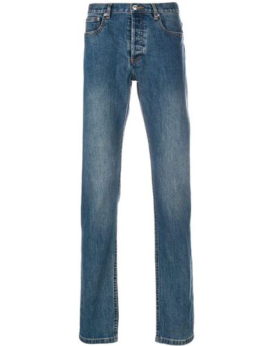 A.P.C. Low-rise Straight-fit Jeans - Blue