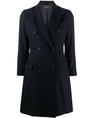 RRL Double-breasted Wool Coat - Black