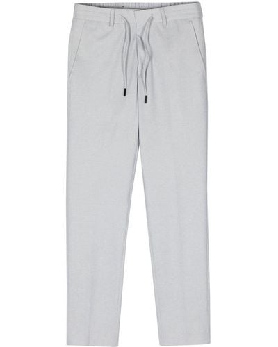 Karl Lagerfeld Drawstring-waist Jersey Chino Pants - Gray