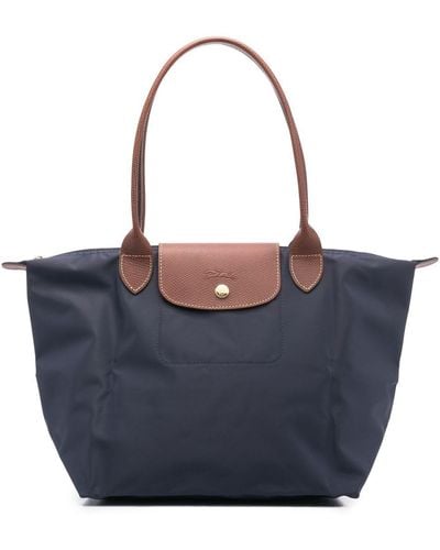 Longchamp Medium Le Pliage Tote Bag - Blue
