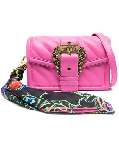 Versace スカーフディテール ショルダーバッグ - ピンク