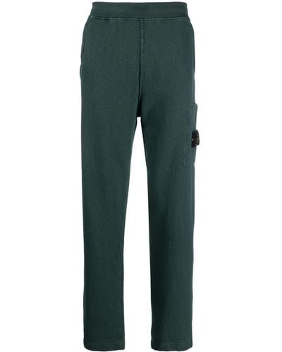 Stone Island Compass Patch Track Pants - Green