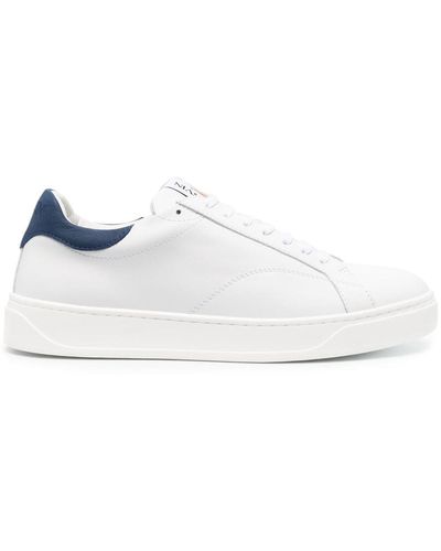 Lanvin Ddb0 Low-top Leather Sneakers - White