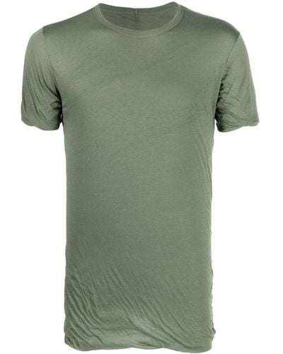 Rick Owens T-Shirt mit Raffungen - Grün