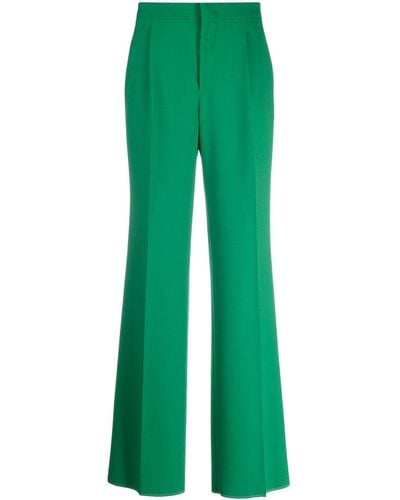Tagliatore Pleated-front Tailored Trousers - Green