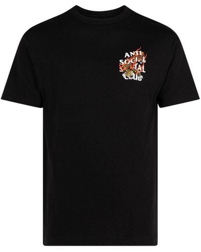ANTI SOCIAL SOCIAL CLUB "camiseta Tiger Blood ""Weekly Drop""" - Negro