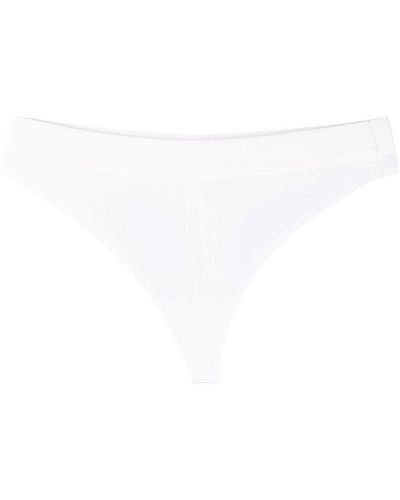 Wolford Beaty Ribbed Thong - White
