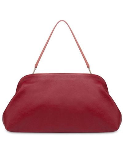 Philosophy Di Lorenzo Serafini Lauren Leather Clutch Bag - Red