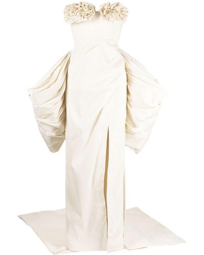 Rachel Gilbert Romy Strapless Gown - White