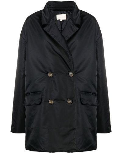 Loulou Studio Double-breasted Coat - Black
