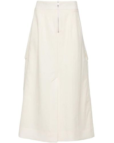 Studio Nicholson Tyrell Cotton-blend Skirt - White