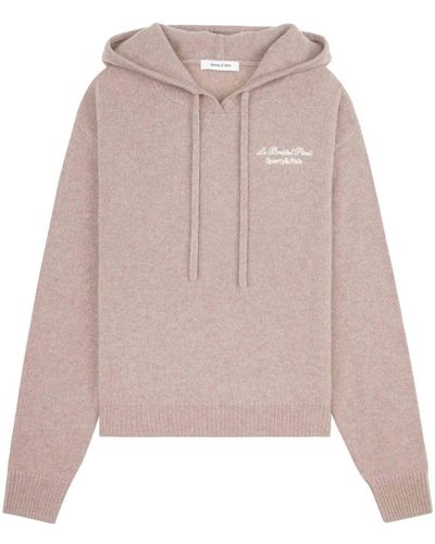 Sporty & Rich Hoodie Faubourg - Rose