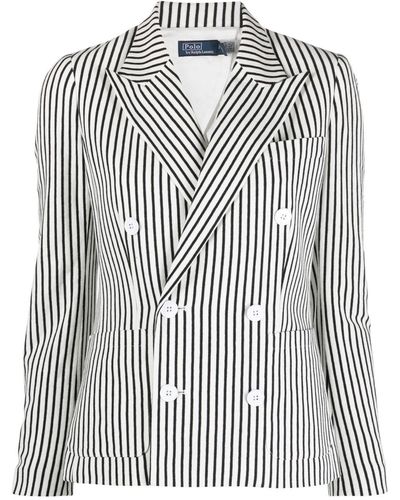 Polo Ralph Lauren Striped Blazer - Black