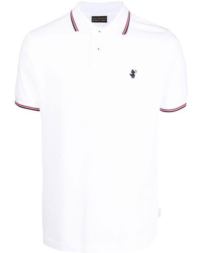 Save The Duck Embroidered-logo Polo Shirt - White