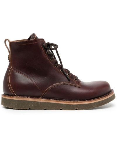 Birkenstock Birmingham Lace-up Leather Boots - Brown