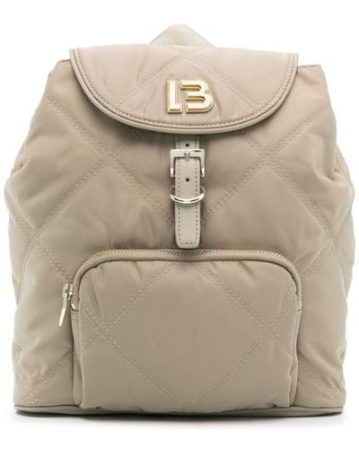 Bimba Y Lola Logo-lettering padded backpack - Neutre