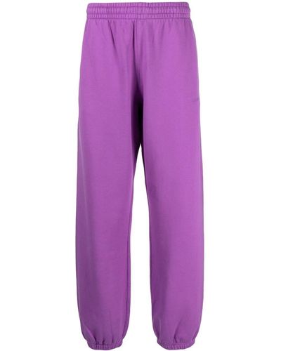 Off-White c/o Virgil Abloh Diag-print Slouchy Track Trousers - Purple