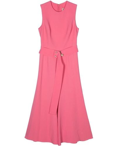 Elie Saab Flared Belted Dress - Pink