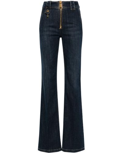 Elisabetta Franchi Mid-rise Boot-cut Jeans - Blue