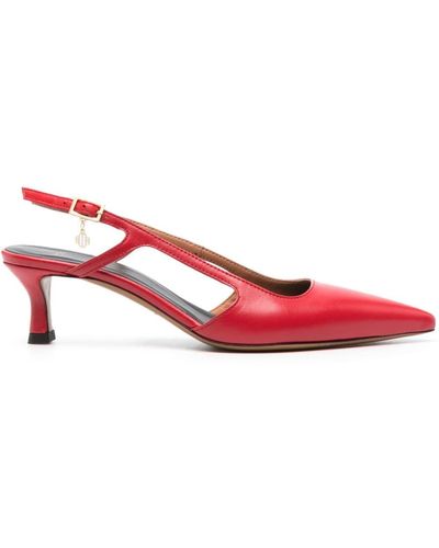 Maje Fayna Sling-back Court Shoes - Red