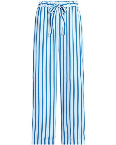 Polo Ralph Lauren Gestreifte Straight-Leg-Hose - Blau