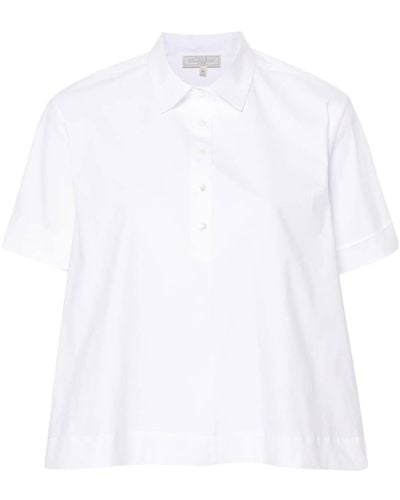 Antonelli Popeline Overhemd Met Klassieke Kraag - Wit