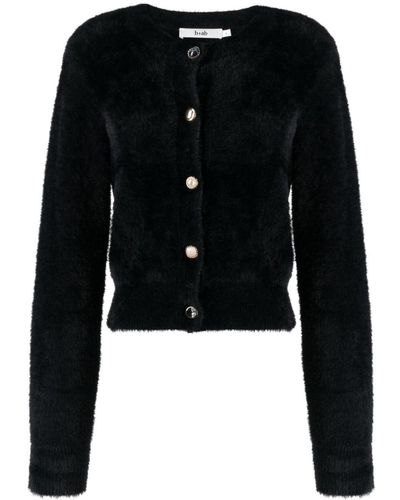 B+ AB Brushed Knitted Cardigan - Black