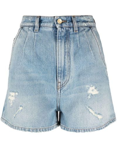 Dolce & Gabbana High Waist Shorts - Blauw