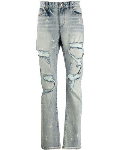 Haculla Distressed Slim Fit Jeans - Blue