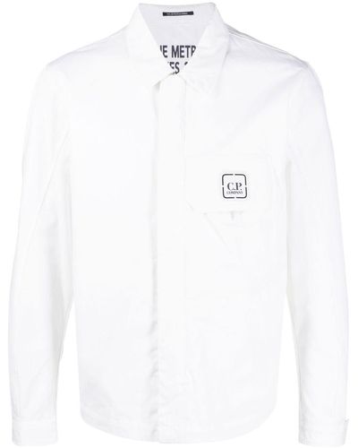 C.P. Company ロゴ シャツジャケット - ホワイト