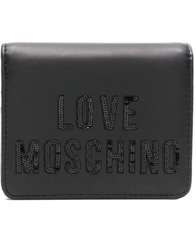 Love Moschino 二つ折り財布 - ブラック