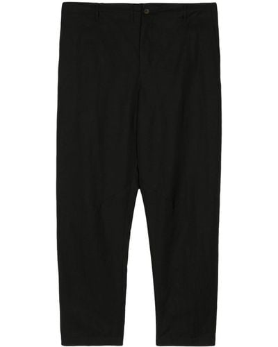 Forme D'expression Cotton Cropped Trousers - Black