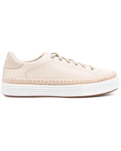 Chloé Telma Leather Trainers - White