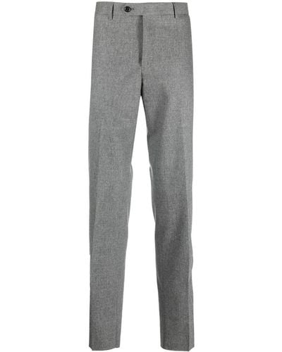 Moorer Straight-leg Trousers - Grey
