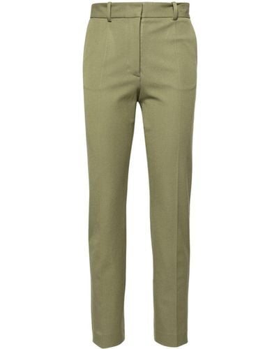 JOSEPH Coleman Cropped Trousers - Green