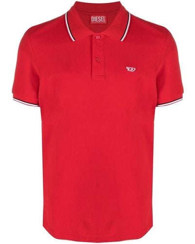 DIESEL Poloshirt Met Logo - Rood