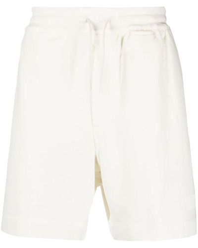 Y-3 Pantalones cortos de chándal con cordones - Blanco
