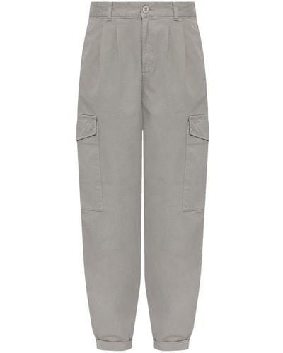 Carhartt Collins Cotton Cargo Trousers - Grey
