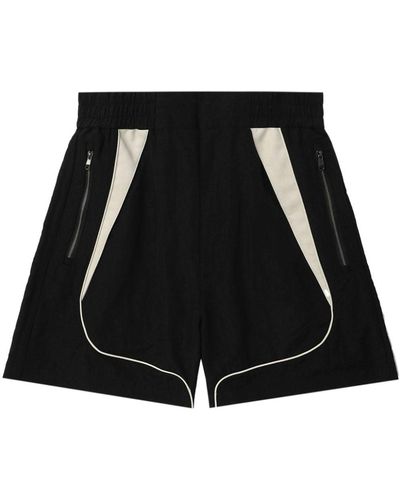 Adererror Acere Paneled Mini Shorts - Black
