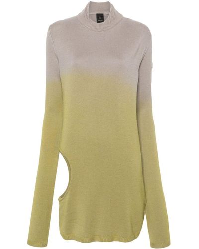 Moncler Moncler + Rick Owens Subhumain Cut Out Out Out Cashmere Sweater - Vert